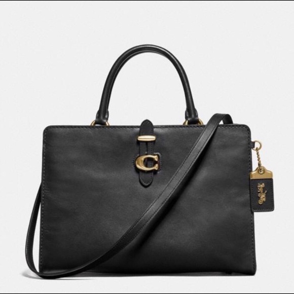 Coach CB MX Serra Satchel - Black & Oxblood - Picture 1 of 8